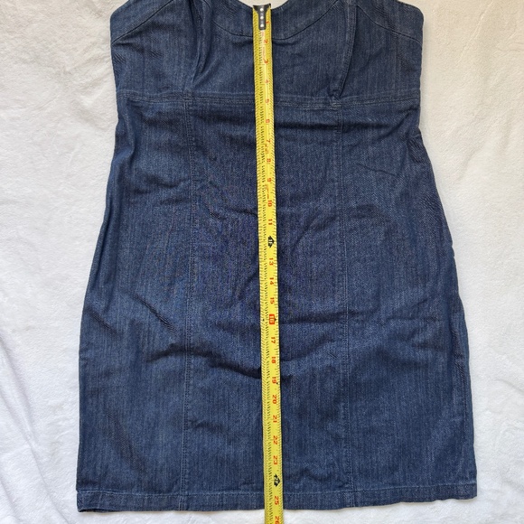 Juicy Couture Denim Strapless Dress Vintage Size XL - Picture 12 of 12